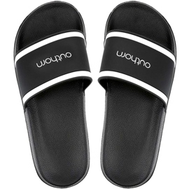 Pantofole da uomo Outhorn bianche e nere HOL20 KLM601 20S bianco nero
