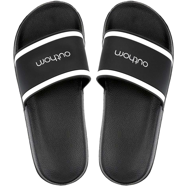 Pantofole da uomo Outhorn bianche e nere HOL20 KLM601 20S bianca nero