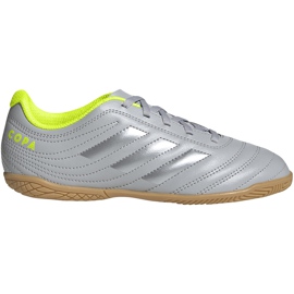 Scarpe da calcio Adidas Copa 20.4 In Jr EF8354 grigio d'argento