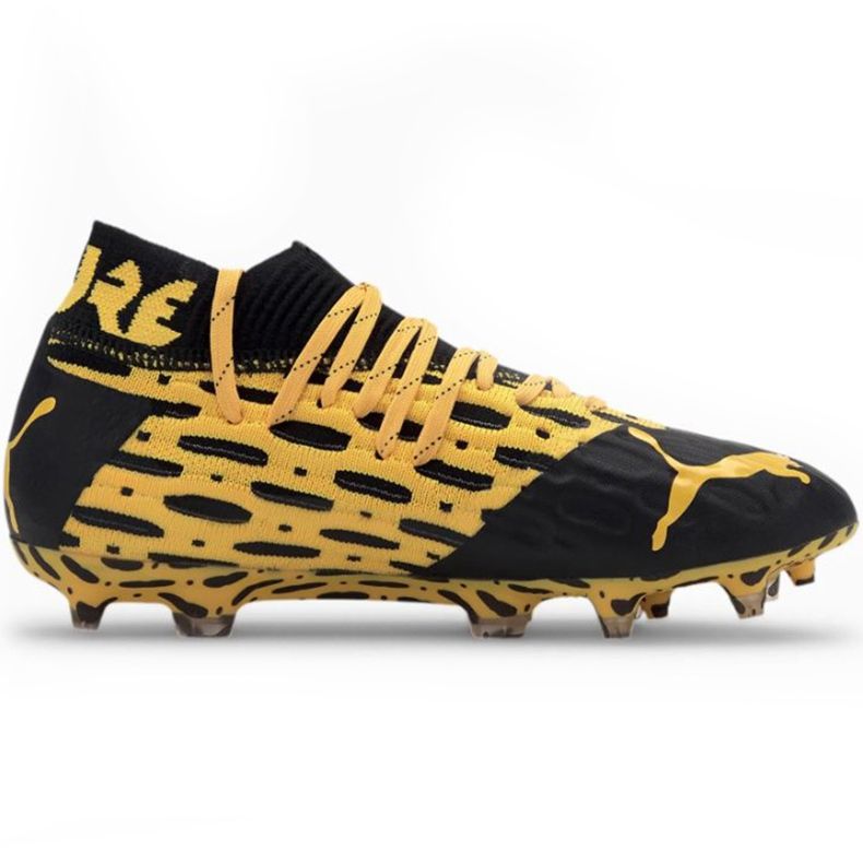 Scarpe da calcio Puma Future 5.1 Netfit Fg Ag Junior 105805 02 giallo