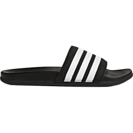 Ciabatte Adidas Adilette Cloudfoam Plus Stripes nere AP9971 bianco nero
