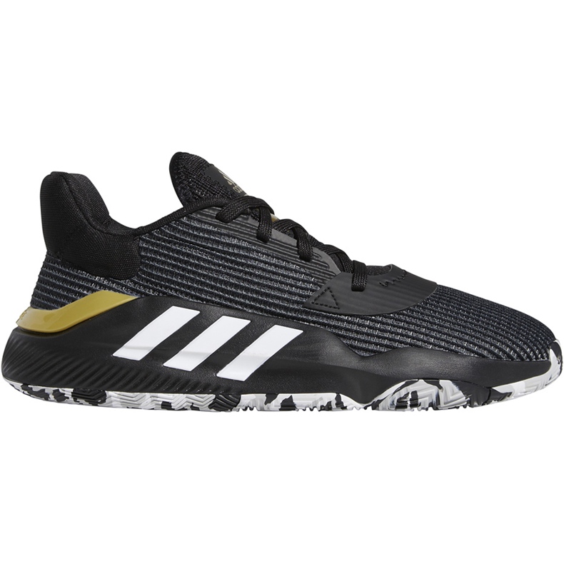 Adidas Pro Bounce 2019 Scarpe basse bianche e nere EF0469 nero nero