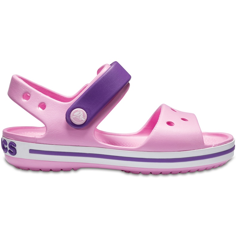 Sandali Crocs per bambini Crocband Sandal Kids rosa chiaro-viola 12856 6AI