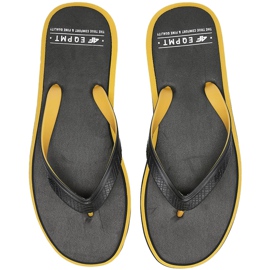 Pantofole da uomo 4F giallo H4L20 KLM005 71S nero