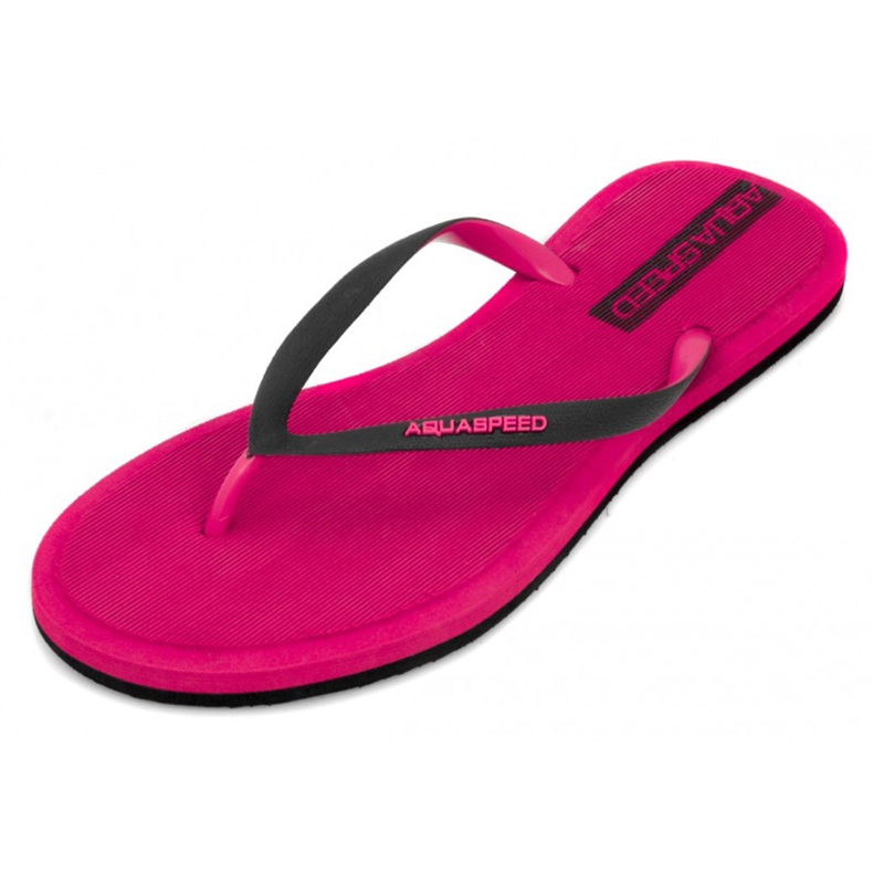 Ciabatte da piscina donna Aqua-speed Genoa rosa col.03 nero