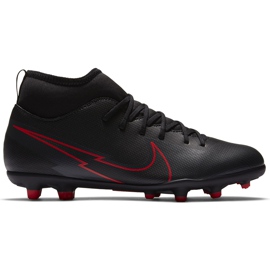 Nike Mercurial Superfly 7 Club FG / MG Junior AT8150 060 scarpe da calcio nero nero