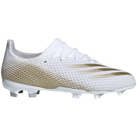 Scarpe da calcio Adidas X GHOSTED.3 Fg Junior EG8210 bianca bianca