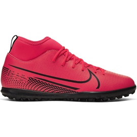 Nike Mercurial Superfly 7 Club Tf Junior AT8156 606 scarpe da calcio rosso rosso