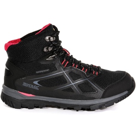 Scarpe da donna Regatta Wms Kota Mid nere e rosa RWF490 7HQ nero