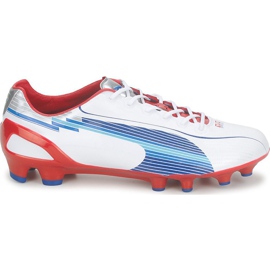 Scarpe Calcio Puma Evo Speed ​​1 Fg bianco-rosso-blu 102527 01 bianca bianca
