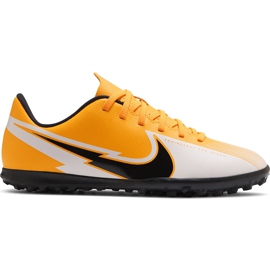 Nike Mercurial Vapor 13 Club Tf Junior AT8177 801 scarpe da calcio arancia giallo