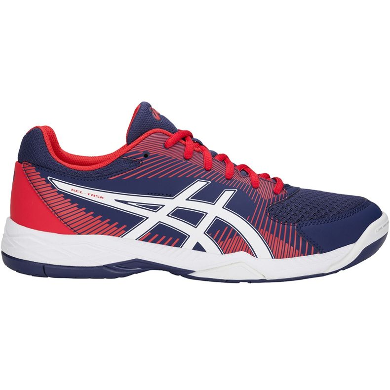 Asics Gel-Task blu-rosso B704Y 400 scarpe da pallavolo uomo blu navy multicolore blu navy