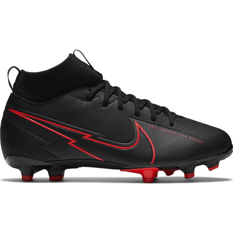Scarpa da calcio Nike Mercurial Superfly 7 Academy FG / MG Junior AT8120 060 nero nero