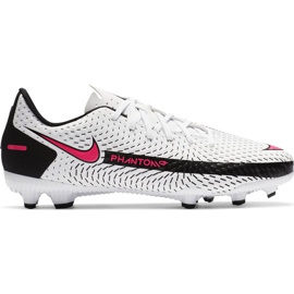 Scarpe da calcio Nike Jr Phantom Gt Academy FG / MG CK8476 160 bianco bianco