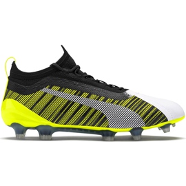 Scarpe calcio Puma One 5.1 Fg Ag giallo-bianco-nero 105578 03