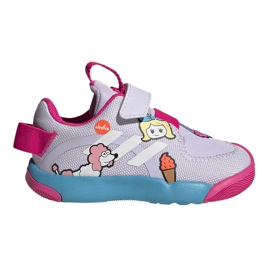 Adidas Active Play I scarpe da bambino bianco-blu-rosa FW8395 bianca viola