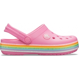 Crocs per bambini Crocband Rainbow Glitter Clg K rosa 206 151 669