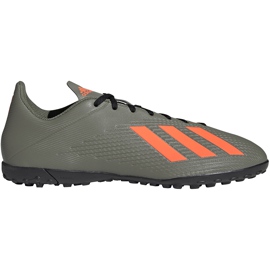 Scarpe da calcio adidas X 19.4 Tf verdi EF8370 verde grigio