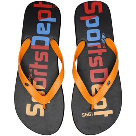 Pantofole da uomo 4F multicolor H4L20 KLM006 90S arancia