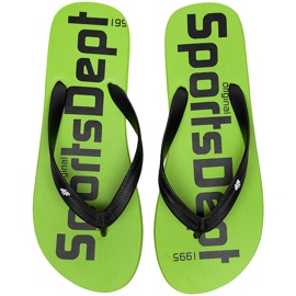 Pantofole da uomo 4F verde neon H4L20 KLM006 41N