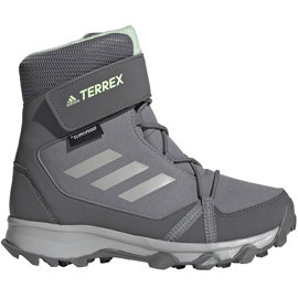 Scarpe da bambino Adidas Terrex Snow Cf R.RDY K G26580 grigio
