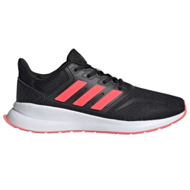 Adidas Runfalcon K scarpe bambino nero-corallo FV9441