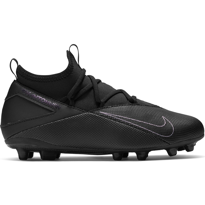 Nike Phantom Vsn 2 Club Df FG / MG Junior CD4061 010 scarpe da calcio nero nero