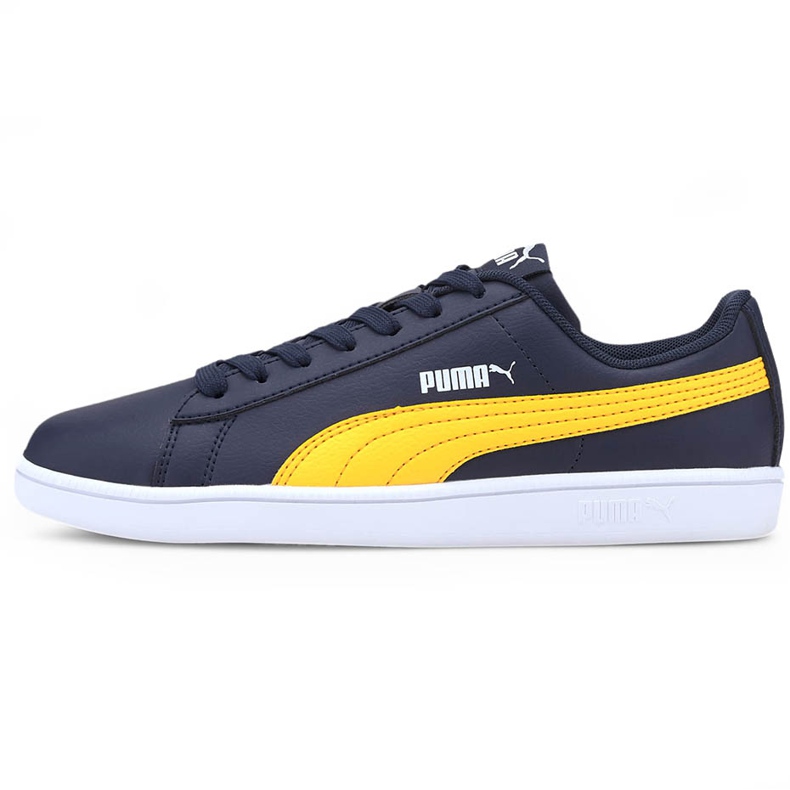Scarpe da bambino Puma Up blu navy 373600 08 giallo