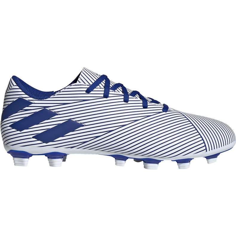 Scarpe da calcio Adidas Nemeziz 19.4 FxG bianche e blu EF1707 multicolore