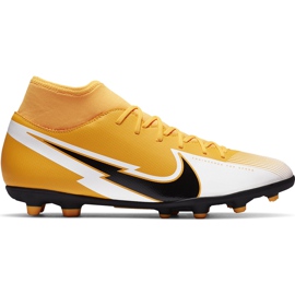 Scarpe da calcio Nike Mercurial Superfly 7 Club FG / MG AT7949 801 arancione giallo