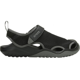 Crocs sandali da uomo Swiftwater Mesh Deck Sandal M nero 205289 001