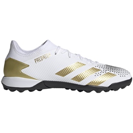 Scarpe da calcio Adidas Predator 20.3 L Tf FW9189 bianco, oro, nero bianca