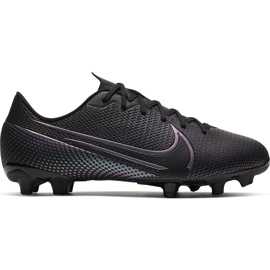 Nike Mercurial Vapor 13 Academy FG / MG Junior AT8123 010 scarpe da calcio nero / grigio / argento nero