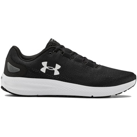 Scarpe da uomo Under Armour Ua Charged Pursuit 2 in bianco e nero 3022594001