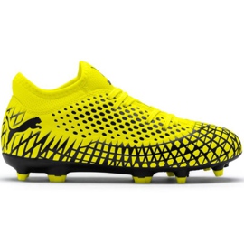 Scarpe da calcio Puma Future 4.4 Fg Ag Junior giallo-nero 105696 03