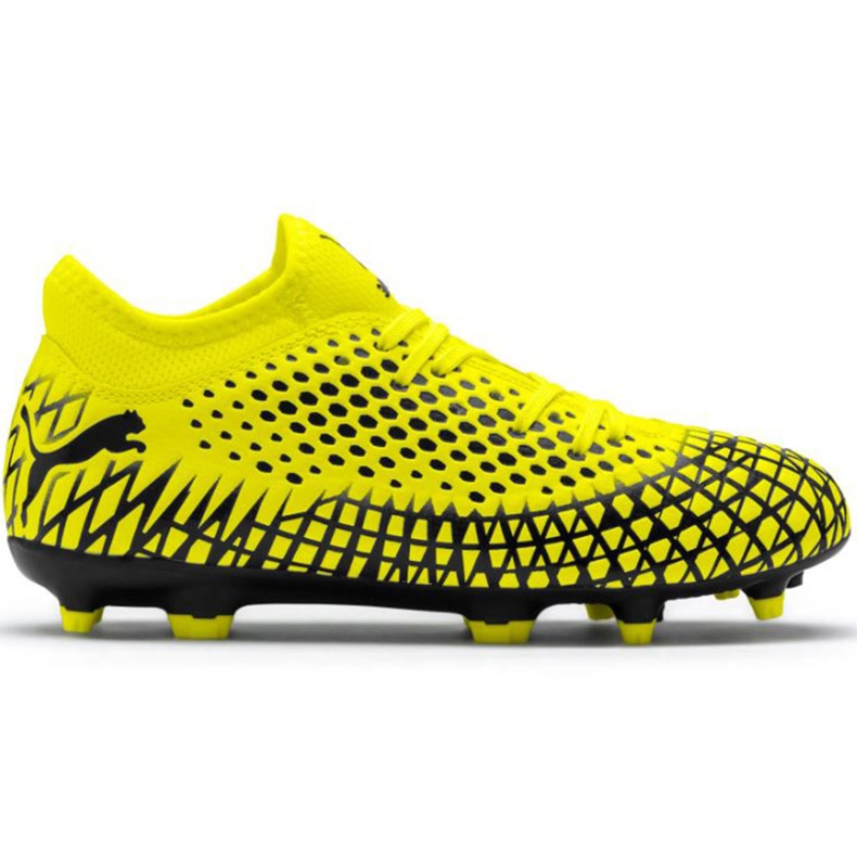 Scarpe da calcio Puma Future 4.4 Fg Ag Junior giallo-nero 105696 03
