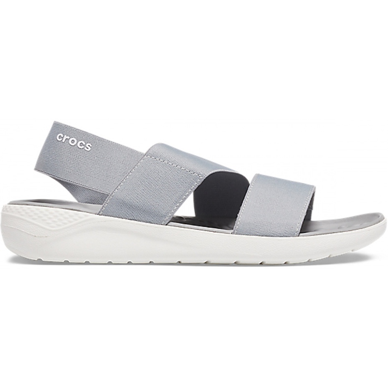 Crocs LiteRide Stretch Sandal W grigio chiaro / bianco 206081 00J