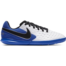 Scarpe da calcio Nike Tiempo Legend 8 Club Ic Junior AT5882 104 blu bianco bianco