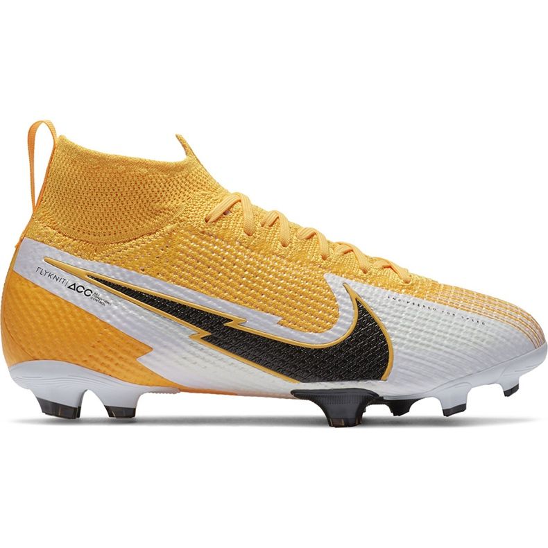 Nike Mercurial Superfly 7 Elite Fg Junior AT8034 801 scarpe da calcio giallo giallo