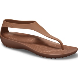 Sandali da donna Crocs Serena Flip W marrone 205468 860