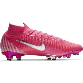 Nike Mercurial Superfly 7 Elite Km Fg DB5604 611 scarpe da calcio rosa rosa