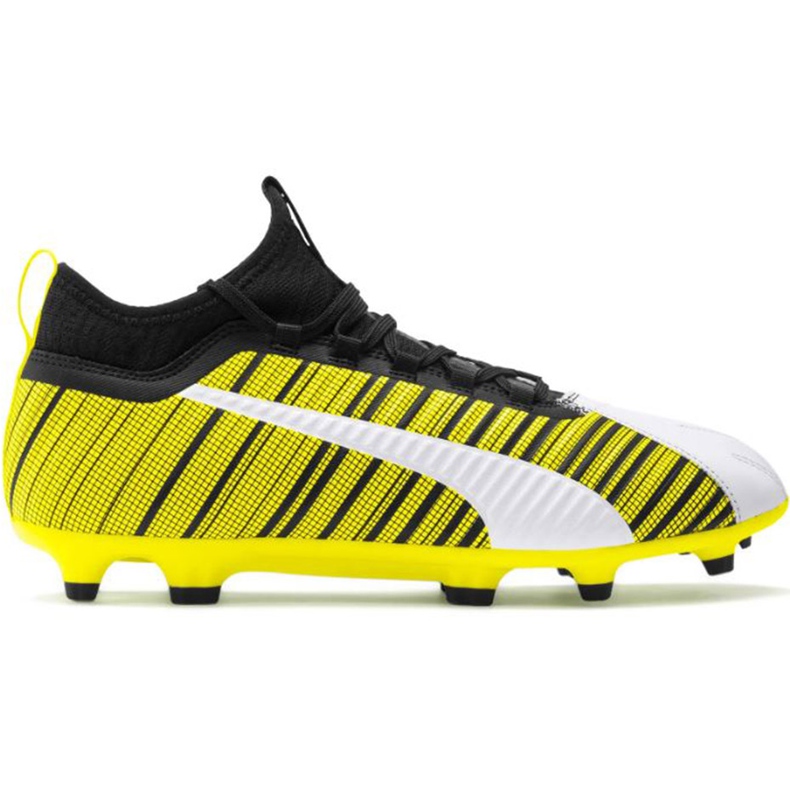Scarpe da calcio Puma One 5.3 Fg Ag giallo-bianco-nero 105604 03
