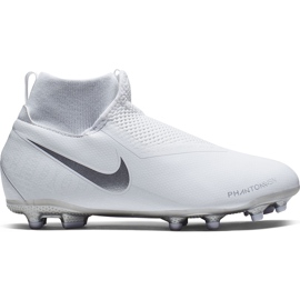 Nike Phantom Vsn Academy Df FG / MG Jr AO3287 100 scarpe da calcio bianco bianco