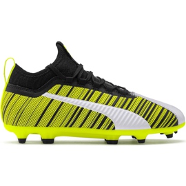 Puma One 5.3 Fg Ag Junior Scarpe da calcio giallo-nero-bianco 105657 03 giallo, bianco, nero