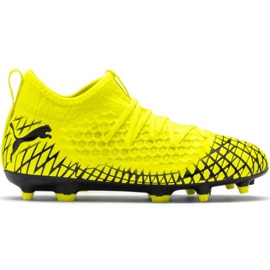 Scarpe da calcio Puma Future 4.3 Netfit Fg Ag Junior giallo-nero 105693 03 multicolore