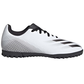 Scarpe da calcio Adidas X GHOSTED.4 Tf Junior FW6801 bianca grigio