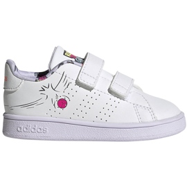 Adidas Advantage I scarpe da bambino bianche EG3861 bianco