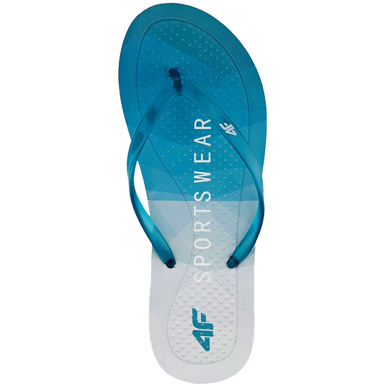 Pantofole da donna 4F turchese H4L20 KLD003 35S blu
