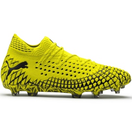 Scarpe da calcio Puma Future 4.1 Netfit Fg Ag giallo-nero 105579 03