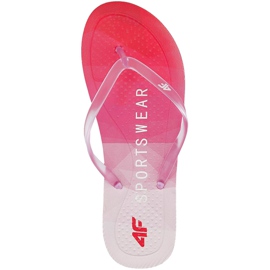 Pantofole da donna 4F rosse H4L20 KLD003 62S rosa